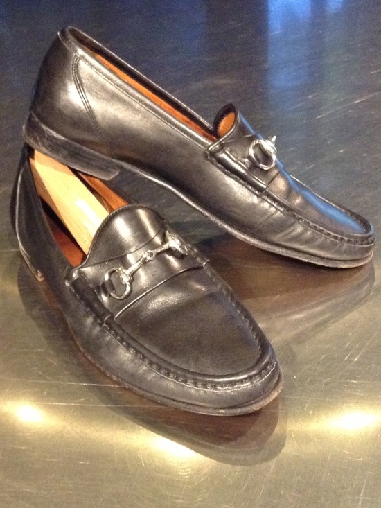 Allen Edmonds Bruzzano Men\'s 10 D Black Horse Bit Loafers Shoes Made In Italy main image 10